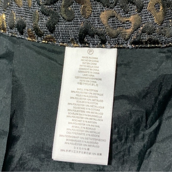 Gorgeous Michael KORS Gold and Black Luxury Skirt Size 6 - Picture 15 of 15